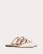 ROCKSTUD PATENT-LEATHER MULE